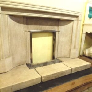 Art Deco Stone Fireplace