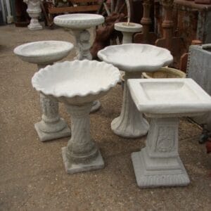 Various Bird Baths