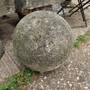 Large Hand Carved Stone Ball