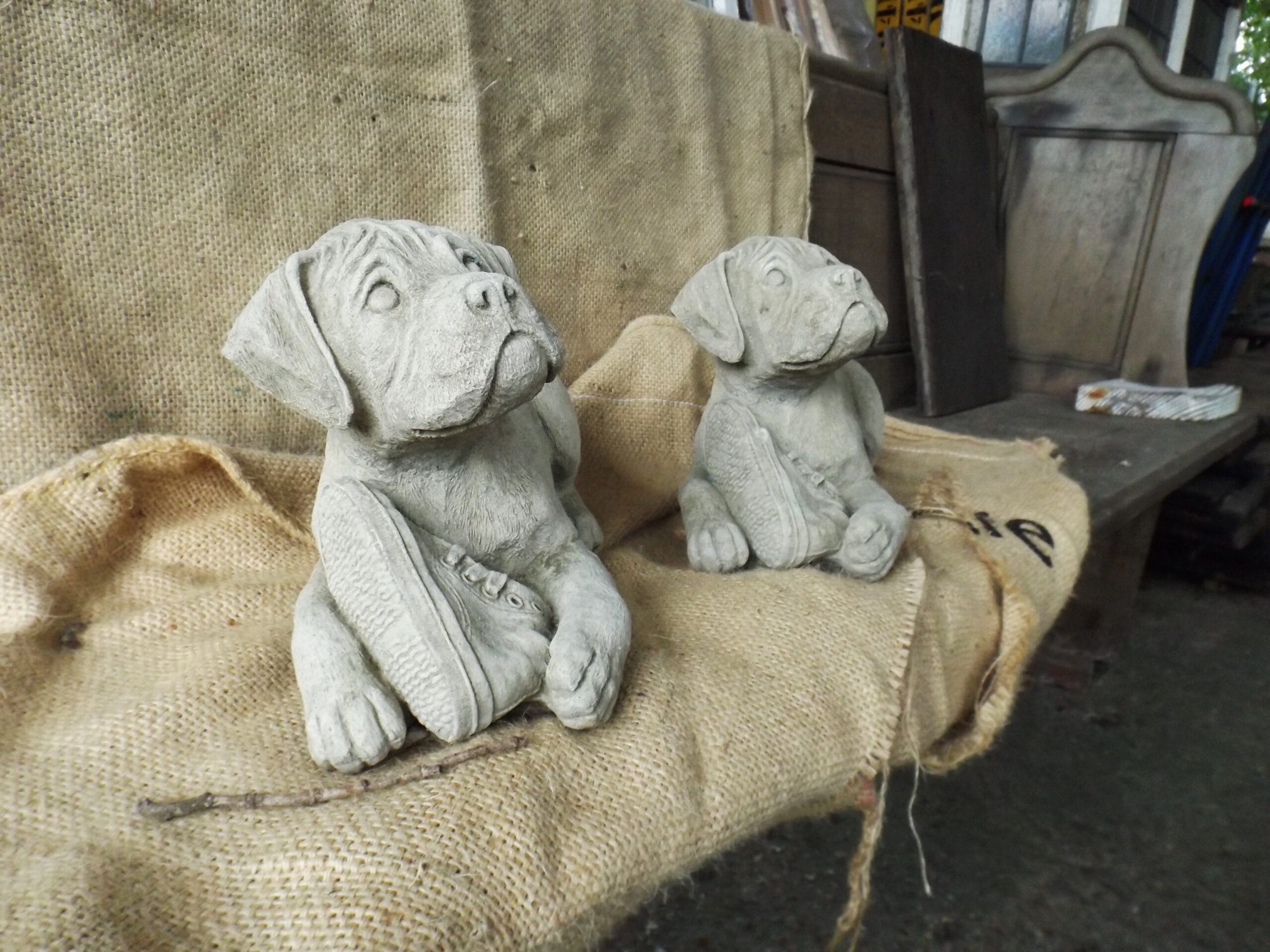 Boxer Dog Statuette - Best Reclamation Boxer Dog Statuette