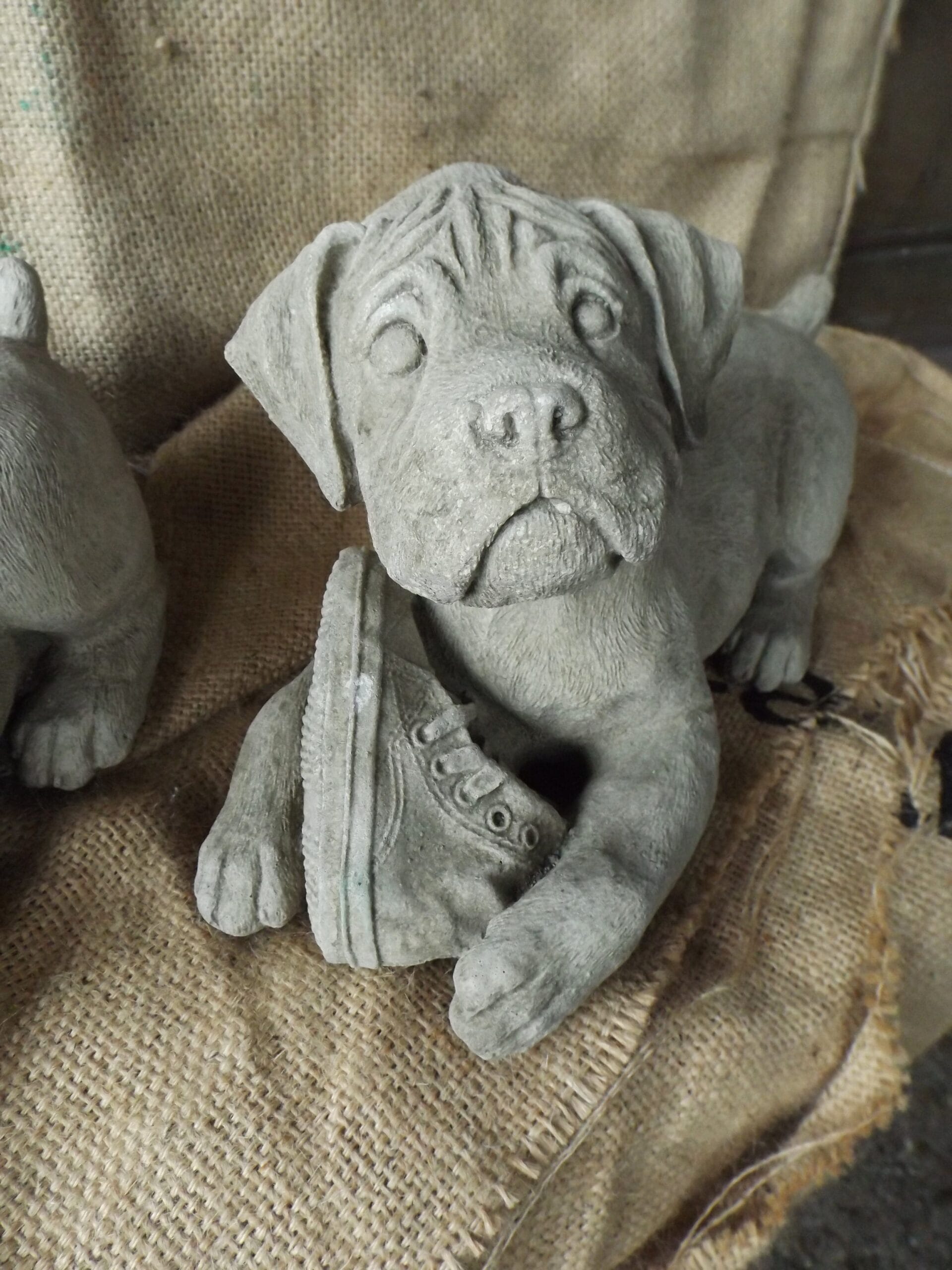 Boxer Dog Statuette - Best Reclamation Boxer Dog Statuett