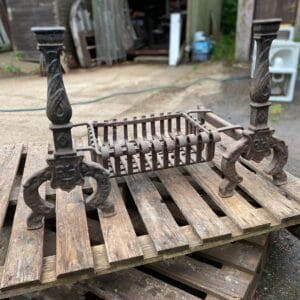Simple Fire Basket on Tall Dogs