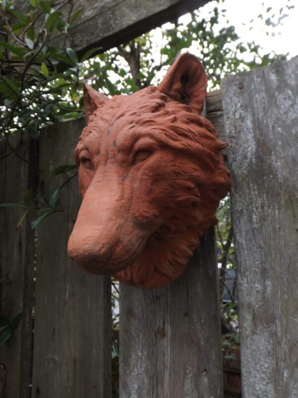 Wolf Head Wall Plaque