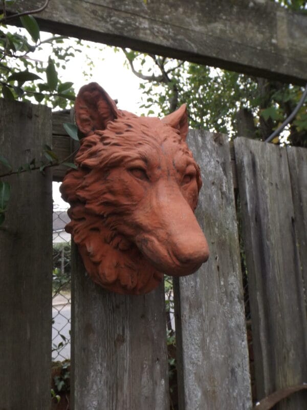 Wolf Head Wall Plaque