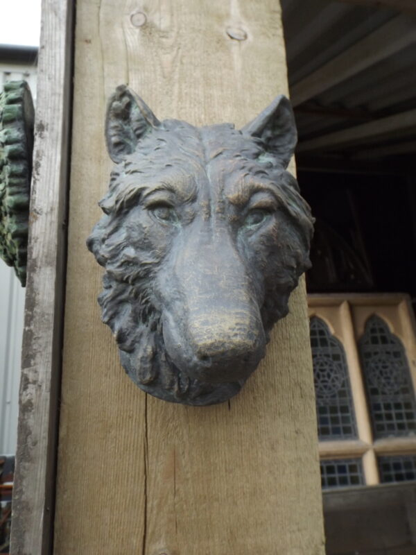 Wolf Head Wall Plaque