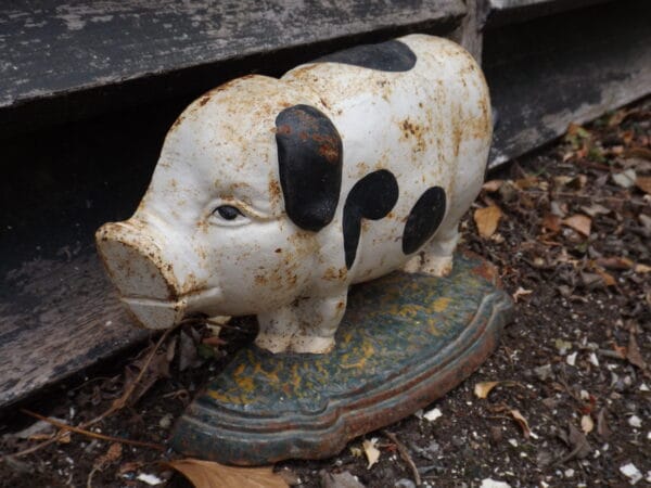 Cast Iron Pig Door Stop