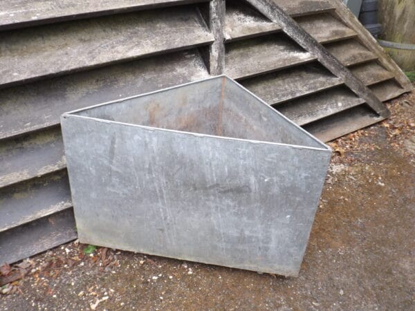 Galvanised Corner Planter