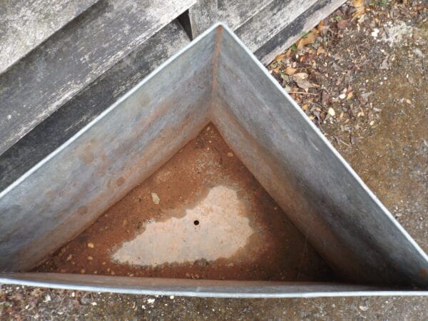 Galvanised Corner Planter
