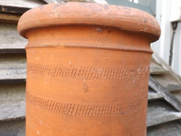 Handmade Rolltop Terracotta Chimney Pot