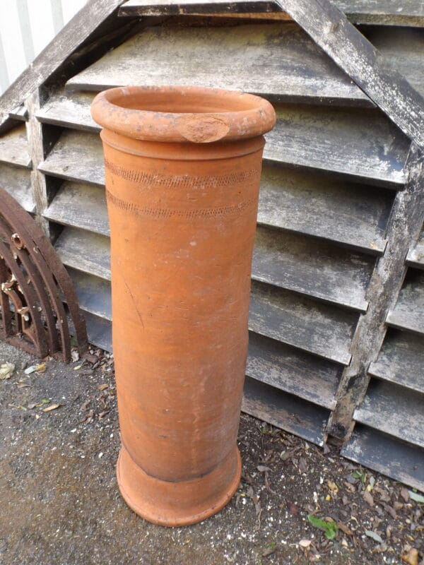 Handmade Rolltop Terracotta Chimney Pot