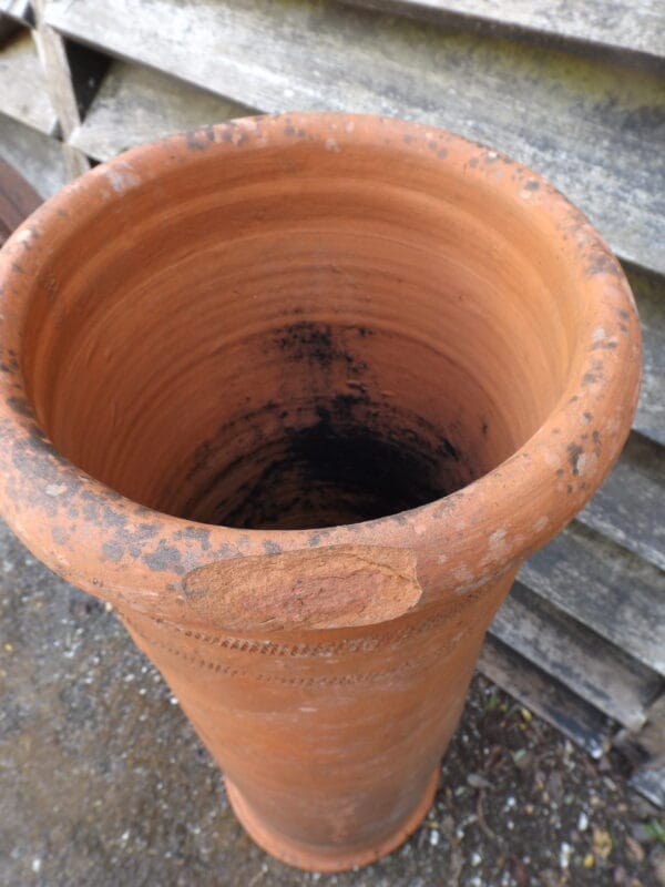Handmade Rolltop Terracotta Chimney Pot