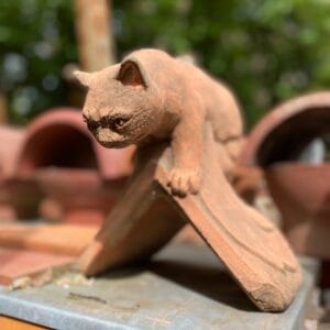 Crouching Cat Finial