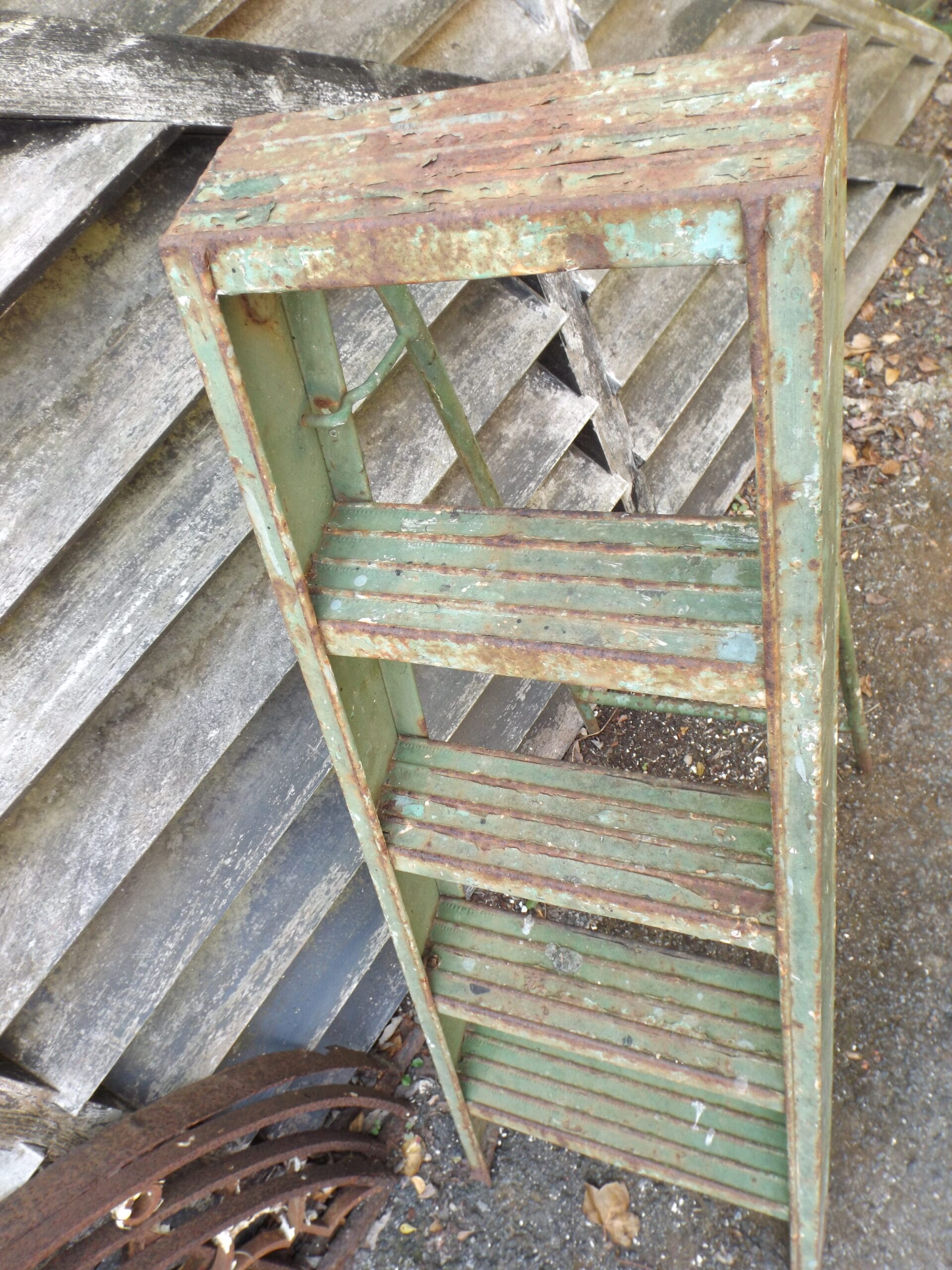 Vintage Metal Step Ladder - Best Reclamation Vintage Metal Step Ladder