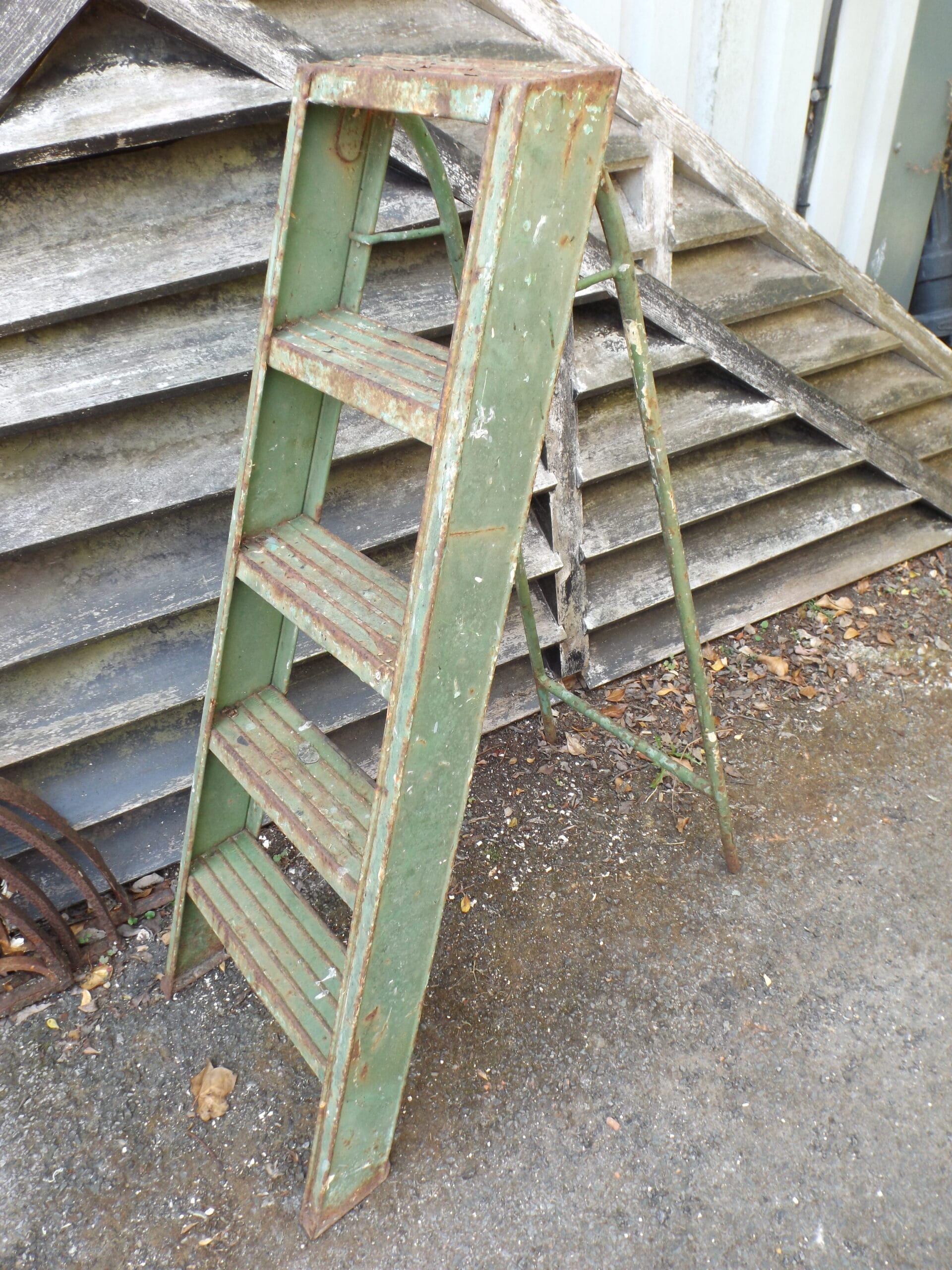 Vintage Metal Step Ladder - Best Reclamation Vintage Metal Step Ladder