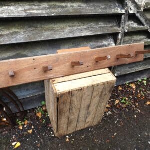 Vintage Oak Coat Rack
