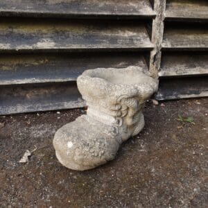 Reclaimed Concrete Boot Planter