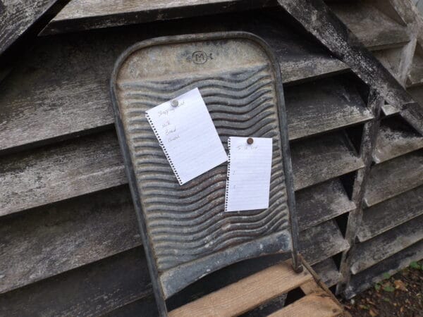 Vintage Galvanised Washboard