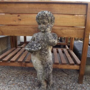 Boy with Fruit Platter Statuette
