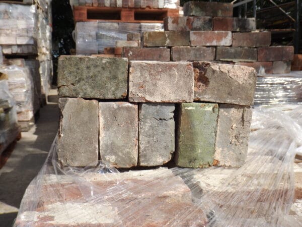 Reclaimed Blue Header Bricks