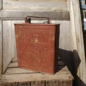 Vintage Shell Motor Spirit Can