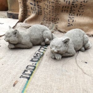 Resting Cat Statuette