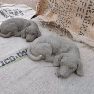Sleeping Labrador Statuette