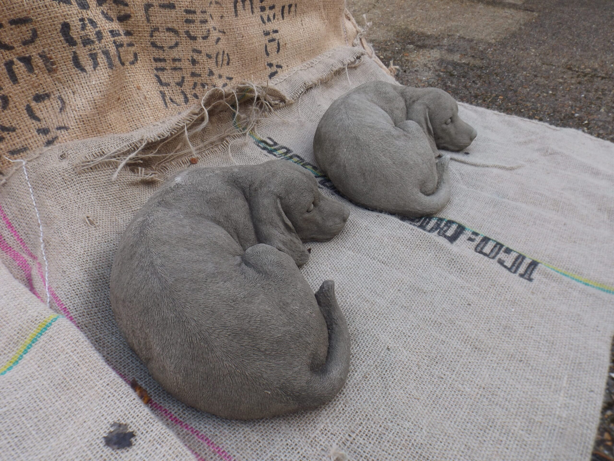 Sleeping Labrador Statuette - Best Reclamation Dog Ornaments