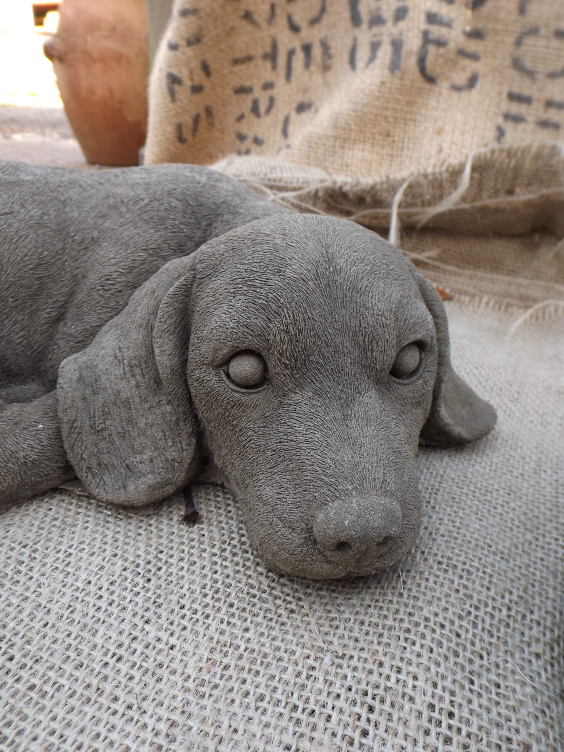 Sleeping Labrador Statuette - Best Reclamation Labrador Statue