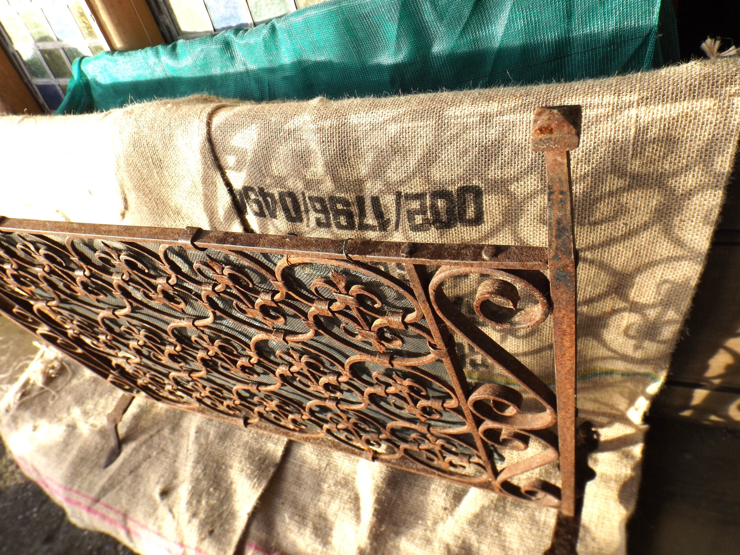 Antique Wrought Iron Fire Screen - Best Reclamation Vintage Fire Screen