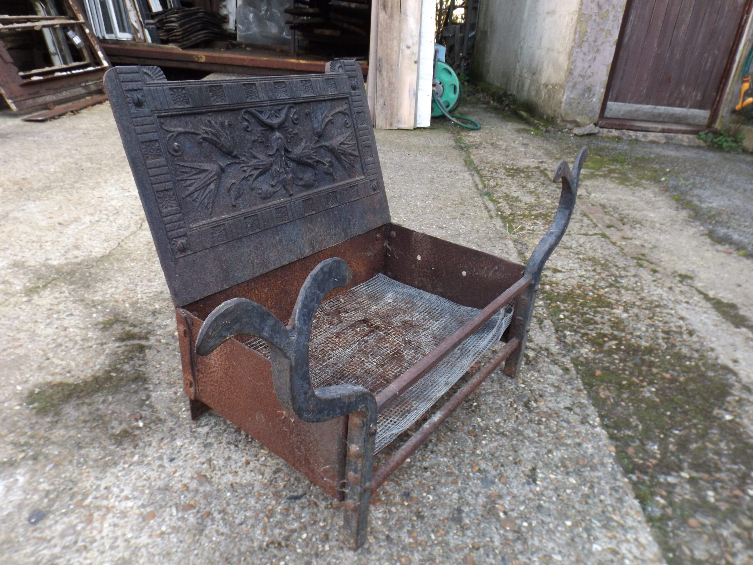 Unusual Fire Basket - Best Reclamation Antique Fire Basket