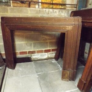 Art Deco Mahogany Fire Surround