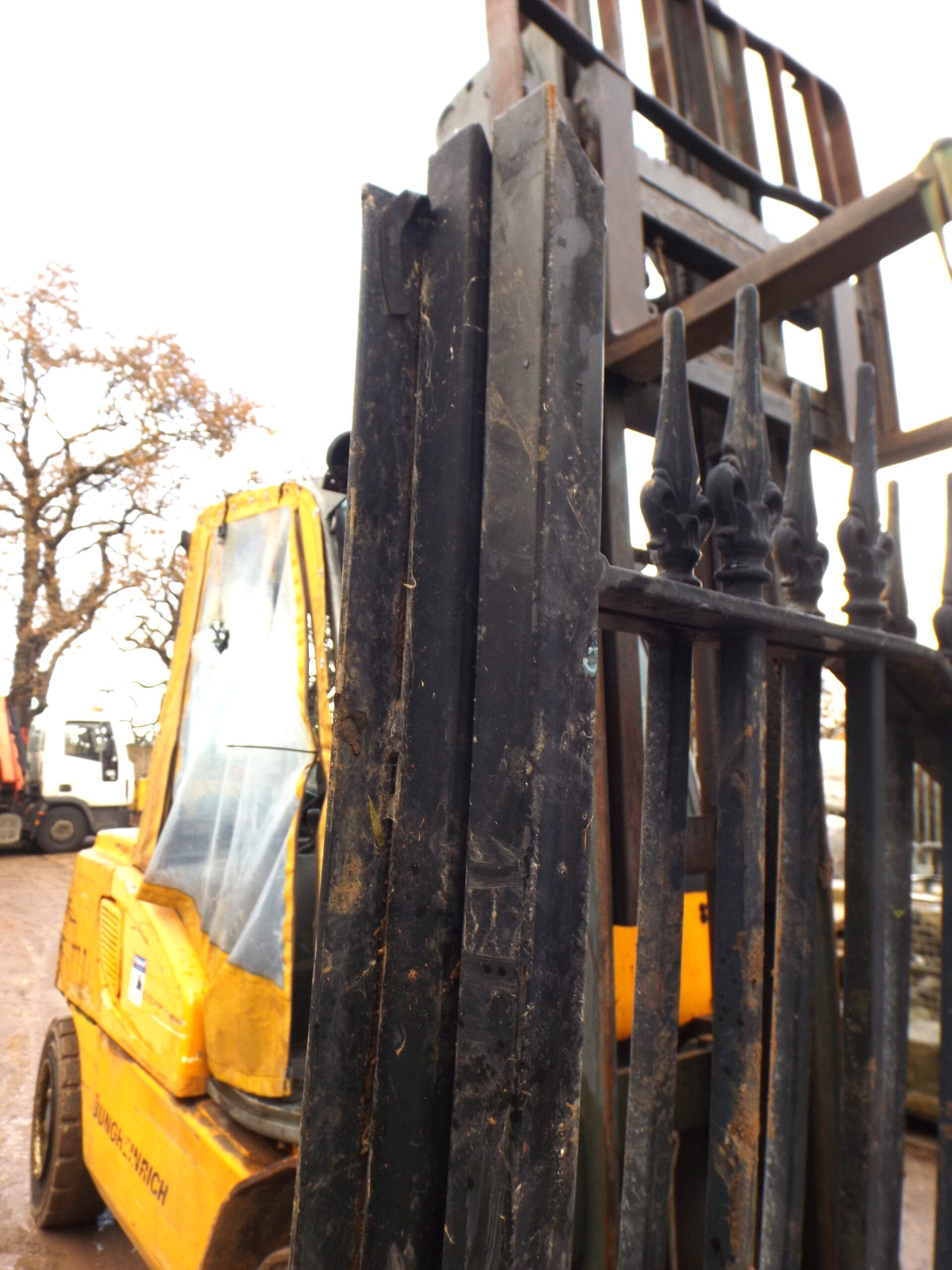 Reclaimed Metal Arched Driveway Gates - Best Reclamation Metal Gates