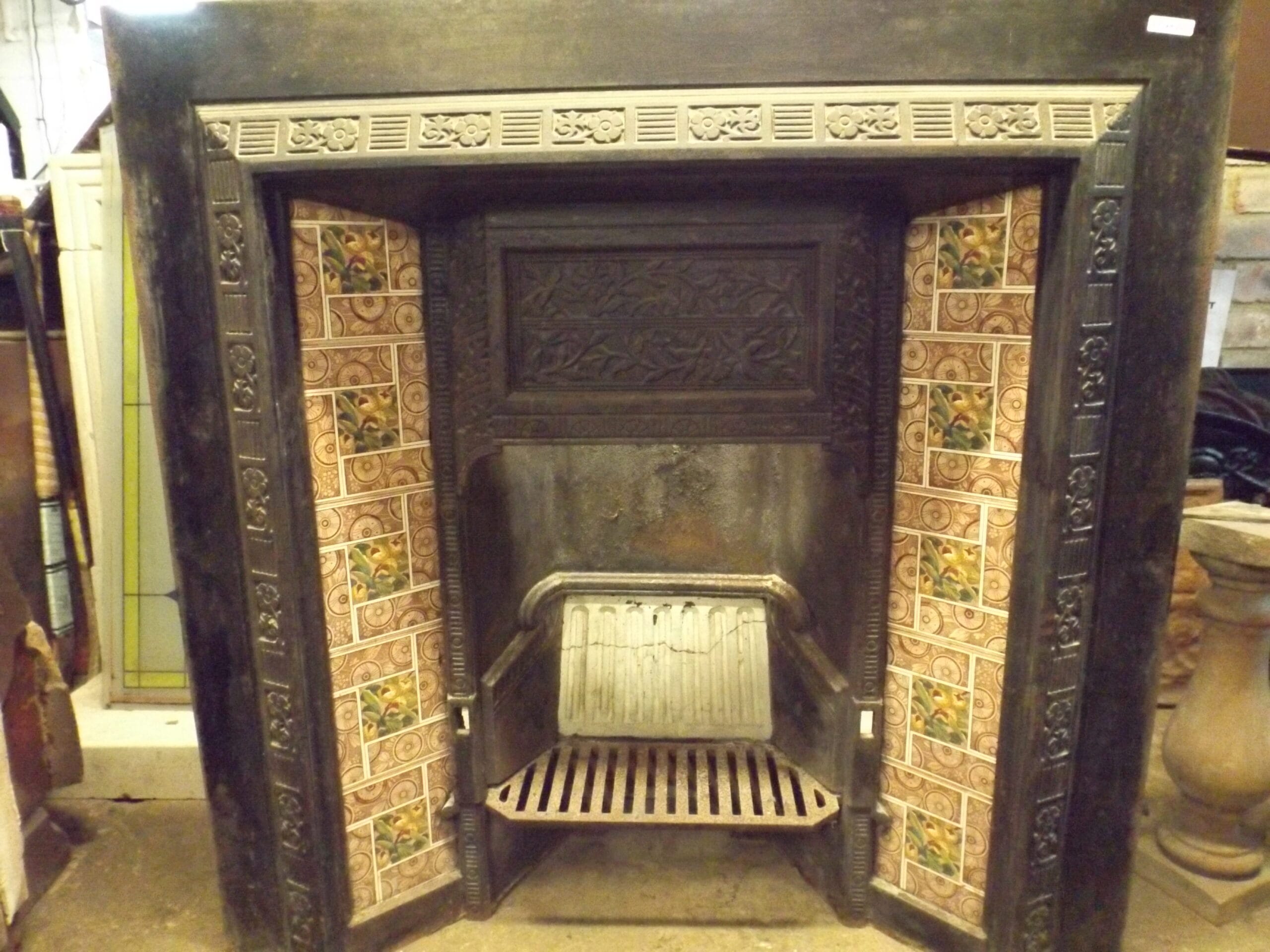 Victorian Tiled Fire Insert - Best Reclamation Victorian Tiled Fire Insert