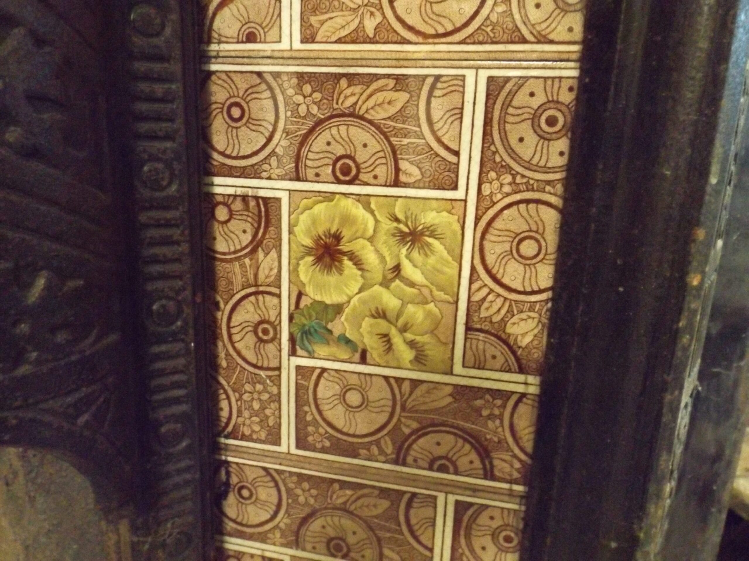 Victorian Tiled Fire Insert - Best Reclamation Victorian Fireplace