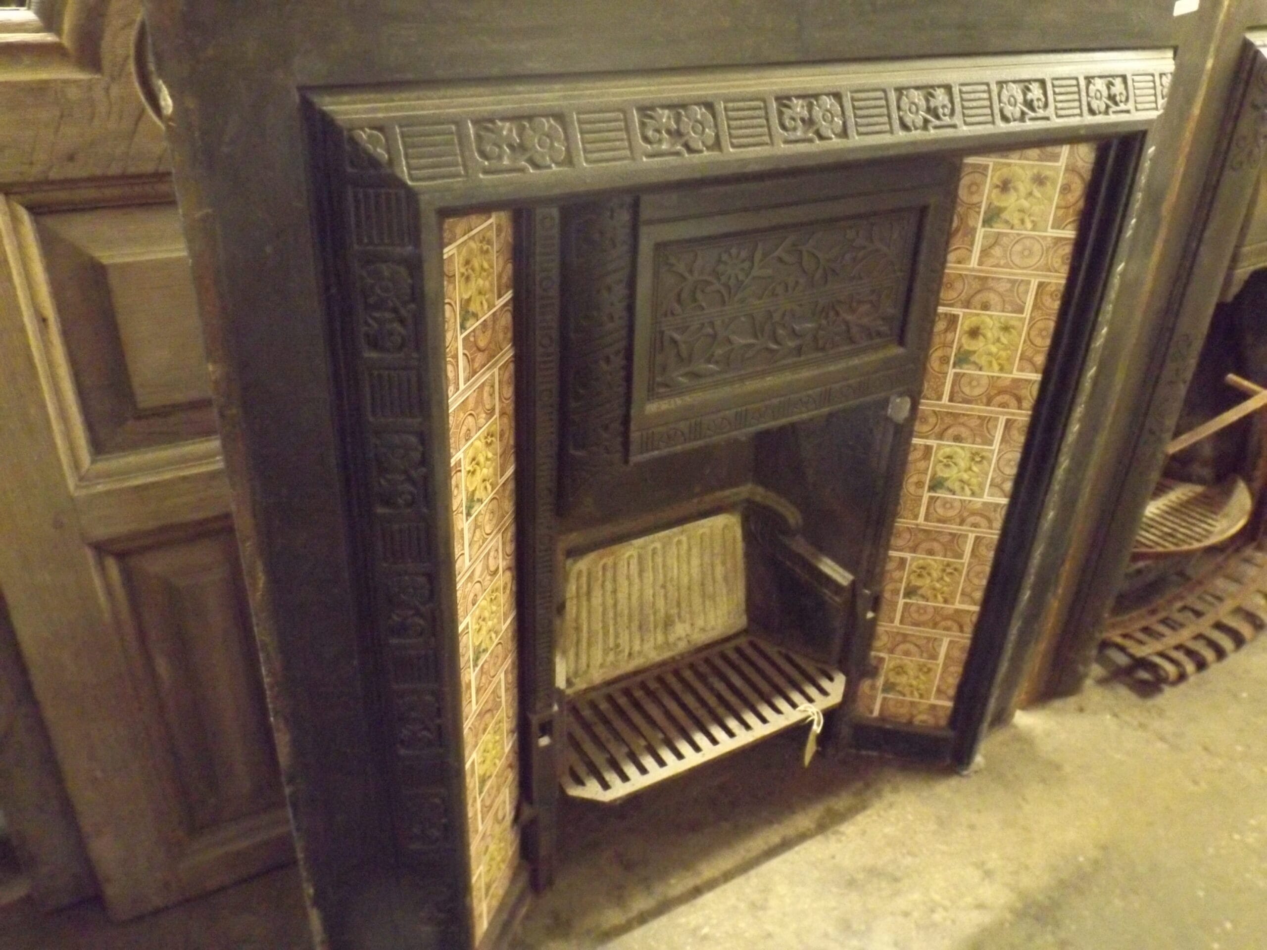 Victorian Tiled Fire Insert - Best Reclamation Victorian Tiled Fire Insert