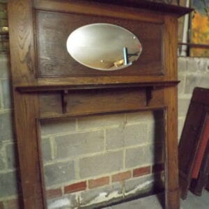 Oak Fire Surround with Mirror