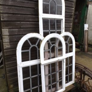 Vintage Arched Leaded Windows