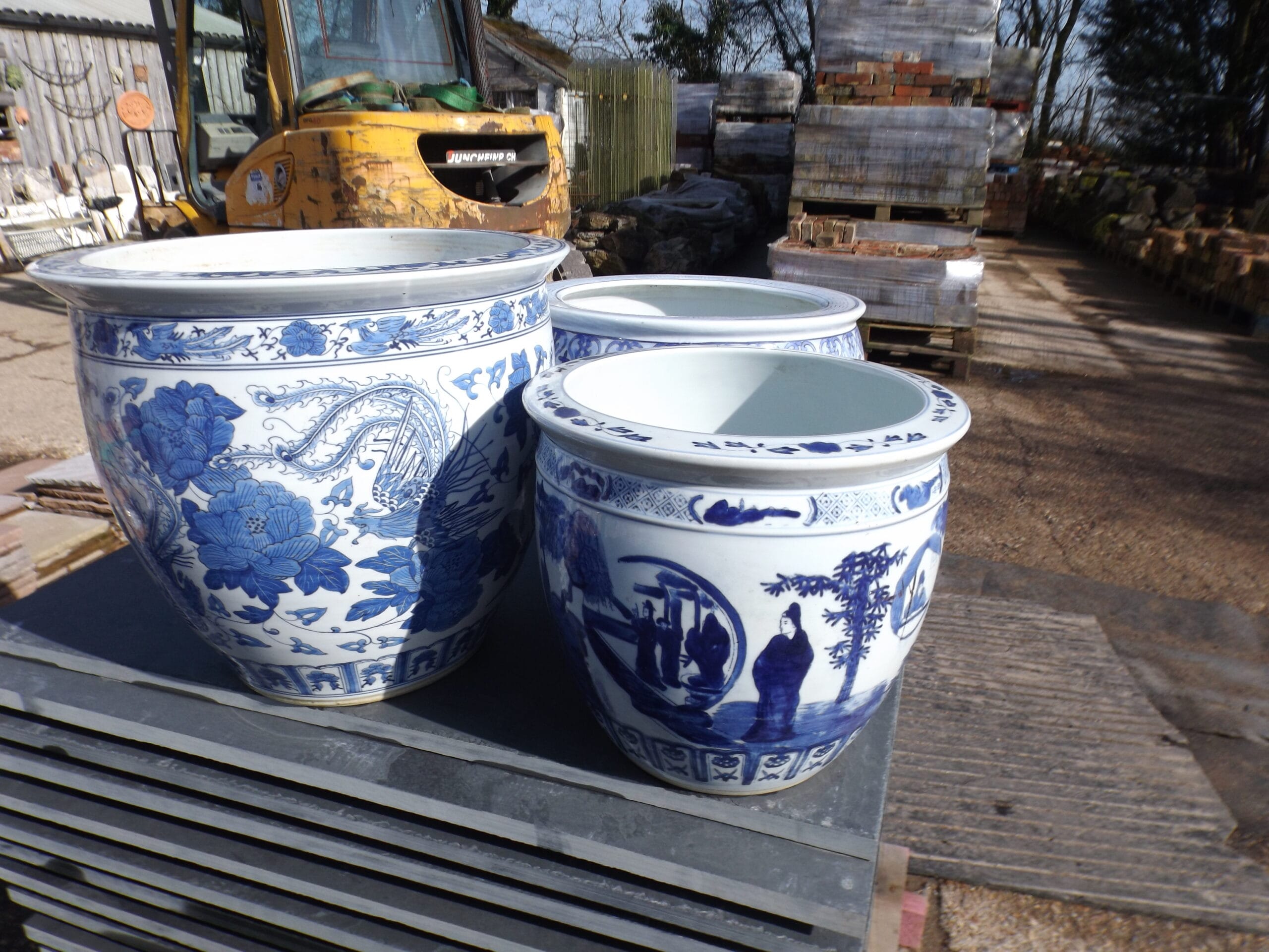 Blue &Amp; White Chinese Jardiniere - Best Reclamation Blue &Amp; White Chinese Jardiniere