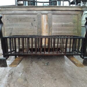 Large Antique Fire Basket