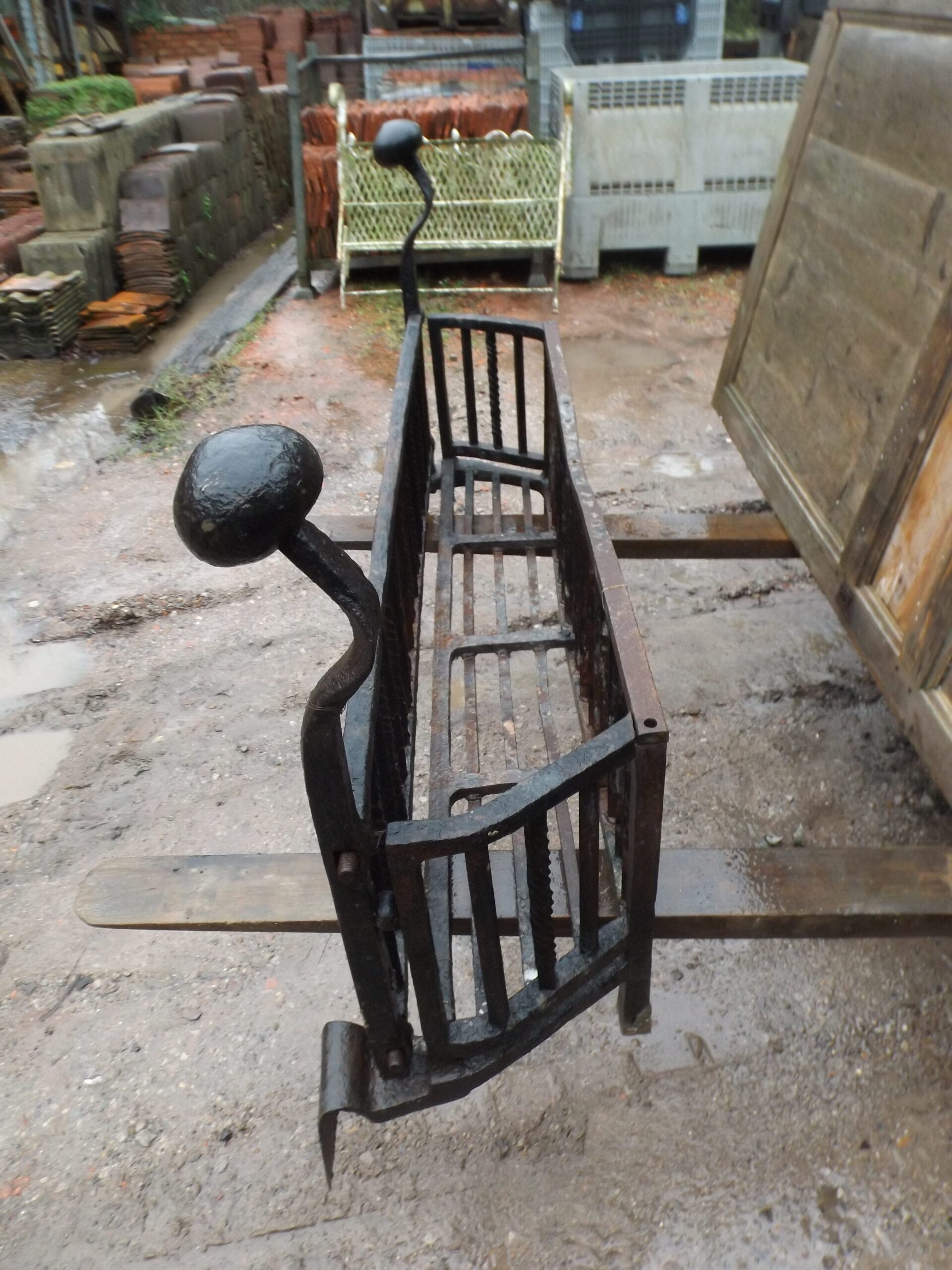 Large Antique Fire Basket - Best Reclamation Vintage Fire Basket