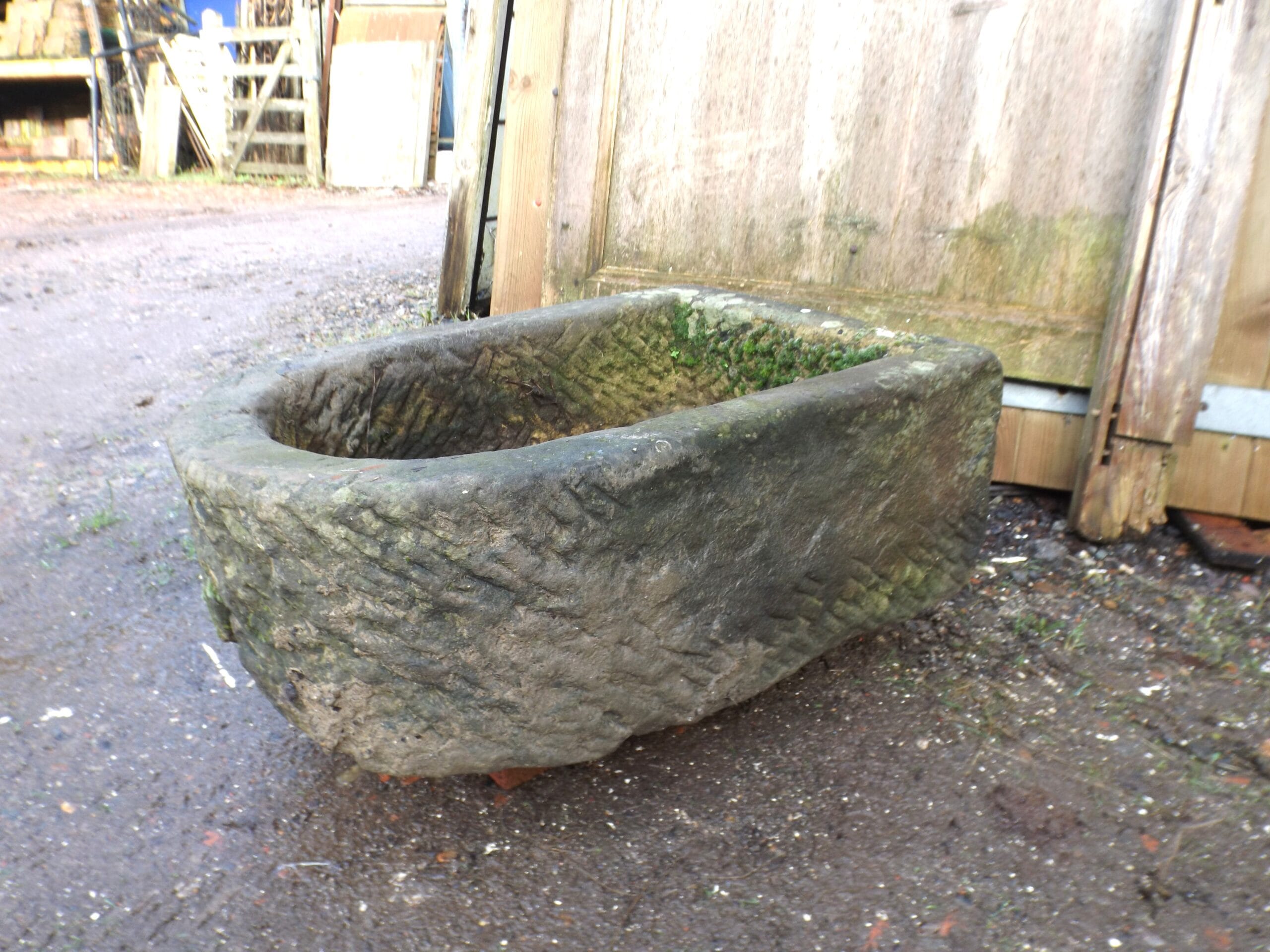 Weathered York Stone Trough - Best Reclamation Urns &Amp; Planters