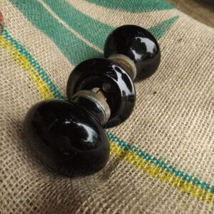 Antique Black Ceramic Door Knobs