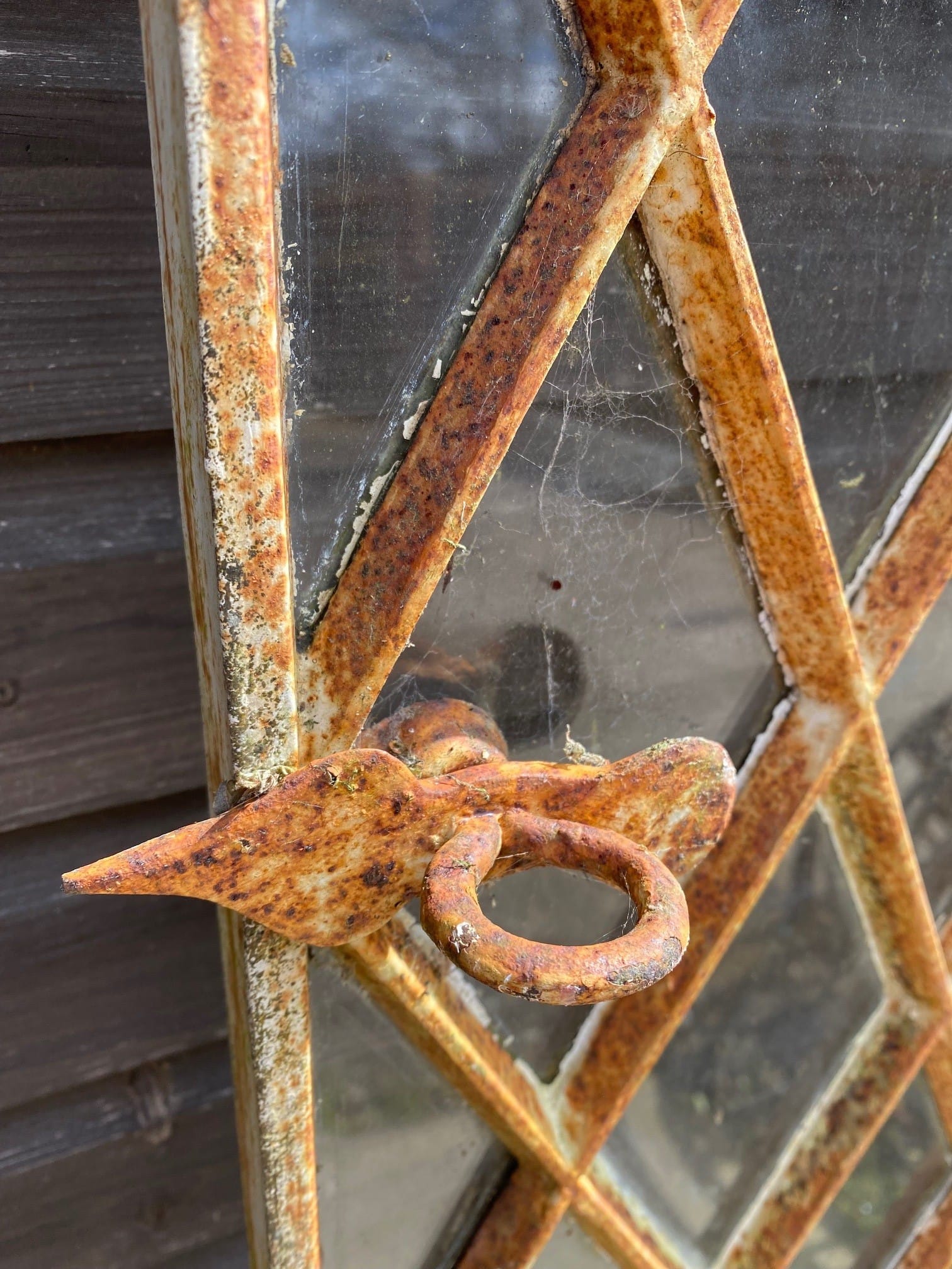 Antique Cast Iron Diamond Lattice Windows - Best Reclamation Victorian Windows