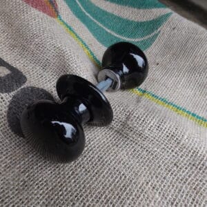 Black Ceramic Door Knobs