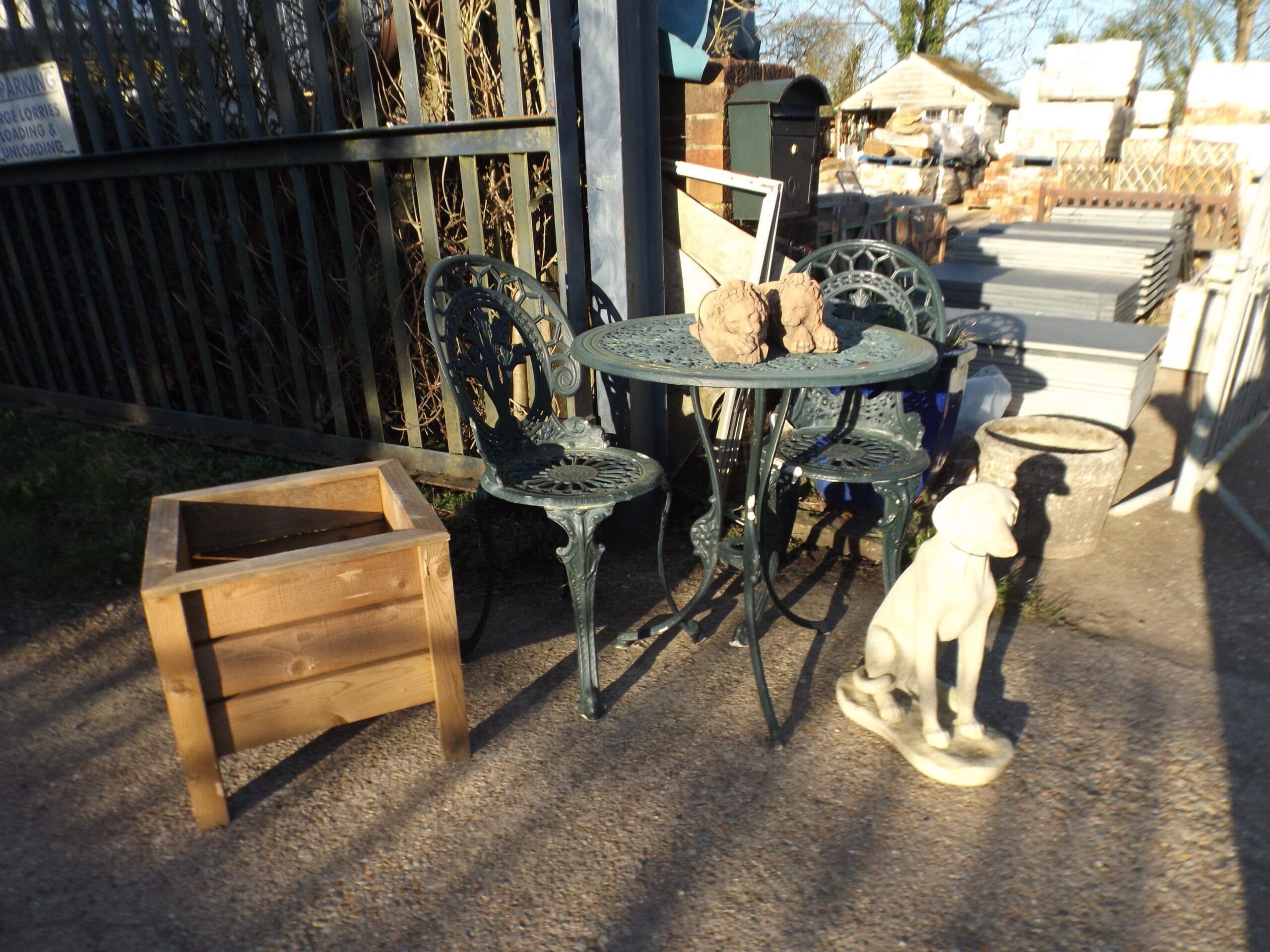 Vintage Garden Table And Two Chairs - Best Reclamation Garden Furniture