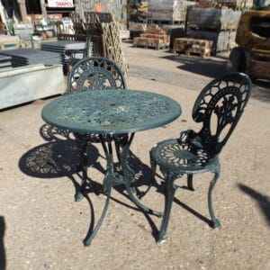 Garden Table and Two Chairs