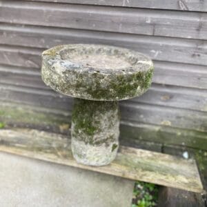 Primitive Stone Bird Bath