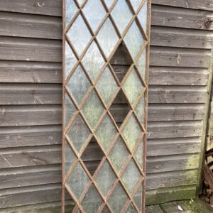 Antique Cast Iron Diamond Lattice Window