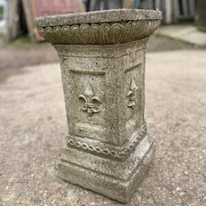 Reclaimed Fleur-De-Lys Plinth