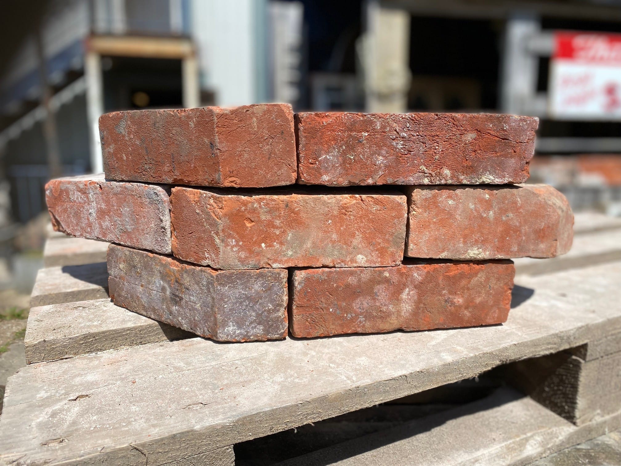 Victorian Handmade Red Squint Bricks - Best Reclamation Red Squint Bricks